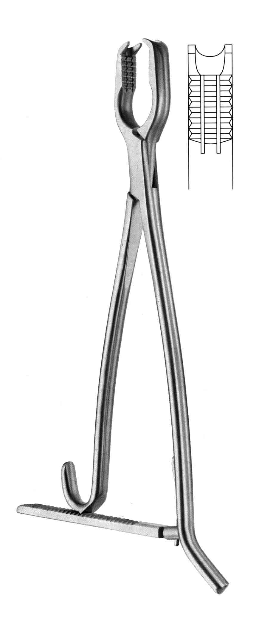 KEMİK TUTUCU KLEMP KİLİTLİ 45CM
